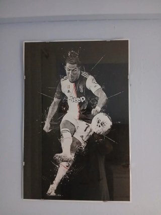 Cuadro Cristiano Ronaldo Juventus Cristal