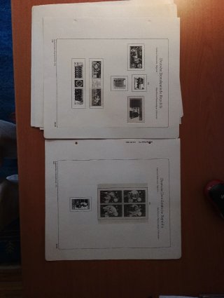 Sellos RDA 1978 MNH y hojas preimpresas Leuchtturm