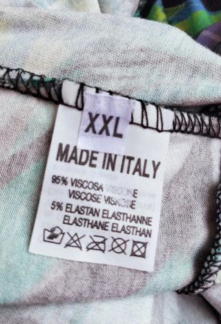 Vestito in viscosa multicolor