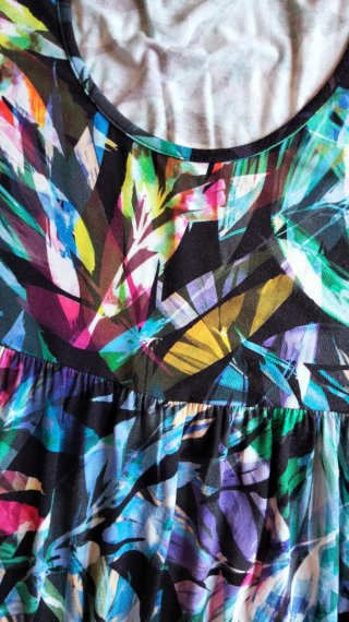 Vestito in viscosa multicolor