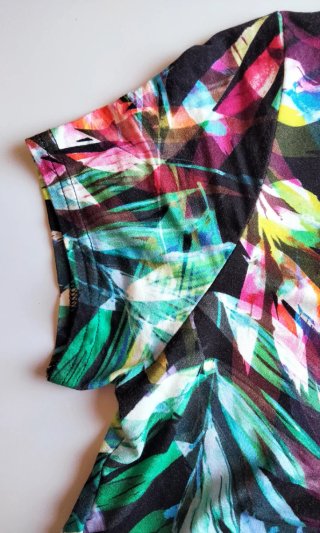 Vestito in viscosa multicolor