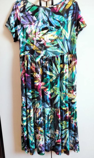 Vestito in viscosa multicolor
