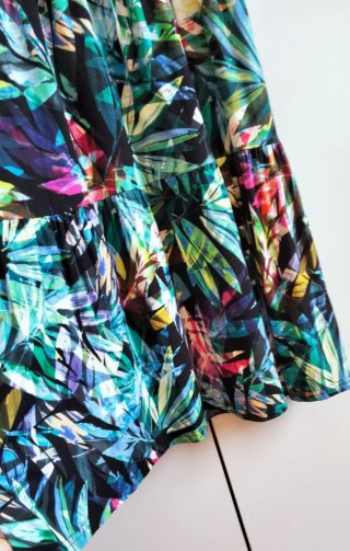 Vestito in viscosa multicolor