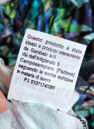 Vestito in viscosa multicolor