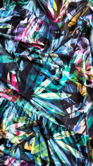 Vestito in viscosa multicolor