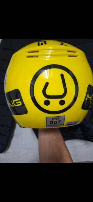 Casco Moto Amarillo Talla M Puch