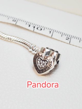 Pulsera Pandora Corazón Circonitas plata s925 Ale