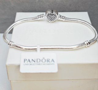 Pulsera Pandora Corazón Circonitas plata s925 Ale