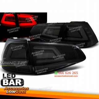 Faros traseros de barra LED negro ahumado VW GOLF