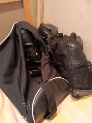 Patines línea Oxelo Talla 42 + Bolsas+Proteccione