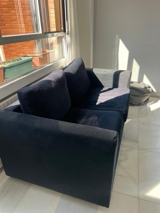 Sofá Ikea 2 plazas tela azul