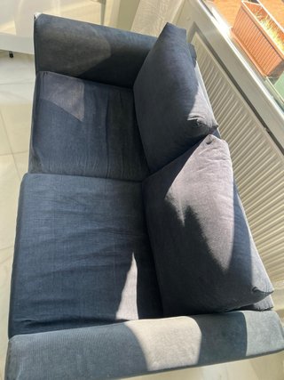 Sofá Ikea 2 plazas tela azul