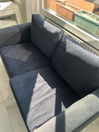 Sofá Ikea 2 plazas tela azul