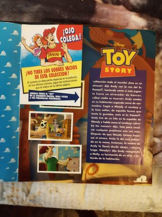 Álbum Los Simpsons, Toy Story, Casper y Garfield.