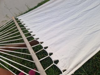 Hamaca de jardín con soporte