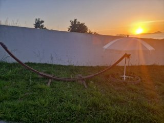 Hamaca de jardín con soporte