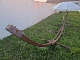 Hamaca de jardín con soporte