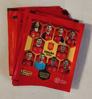 11 Sobres Panini España 2026 Cerrados