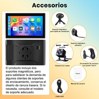 Pantalla Coche 7 CarPlay/Android Auto