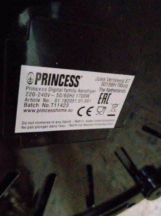 Freidora de Aire Princess Aerofryer Family