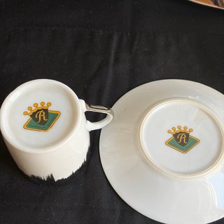 Tete a tete porcellana Bavaria argento