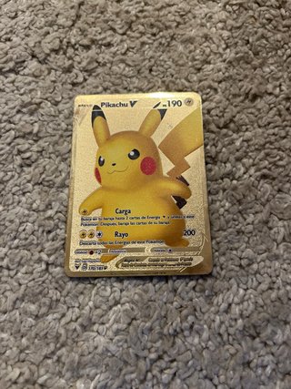 Cartas Pokémon Doradas Metal