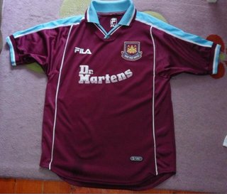 Camiseta Retro West Ham Fila Dr. Martens (XL)