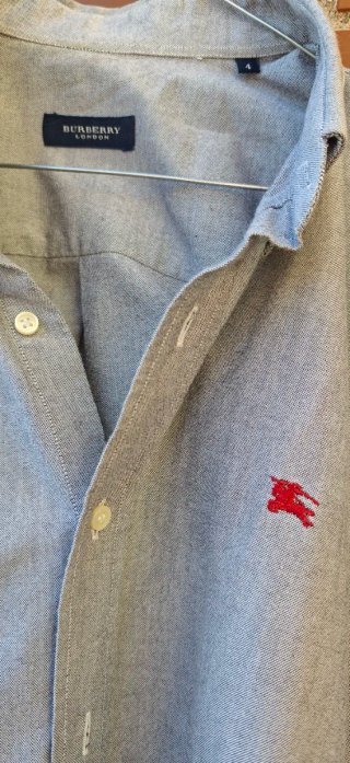 Camisa Burberry Hombre Gris