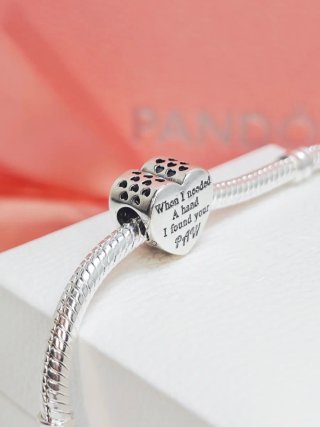 Charm plata s925 corazón huella mascota