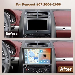 Radio Android 15 4GB/64GB Coche Peugeot 407