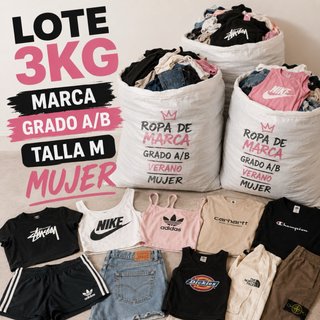 Lote 3kg Ropa Mujer Talla M Verano Grado A/B