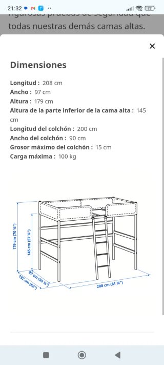 Litera escritorio ikea