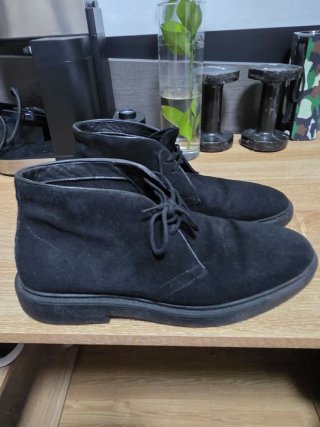 Botines de cuero negros