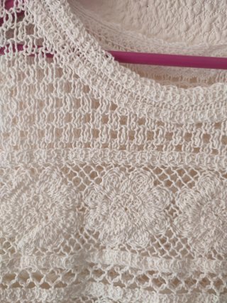 Top calado blanco mujer 1036