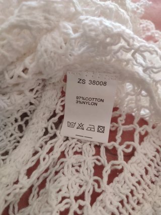 Top calado blanco mujer 1036