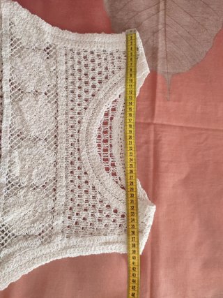 Top calado blanco mujer 1036
