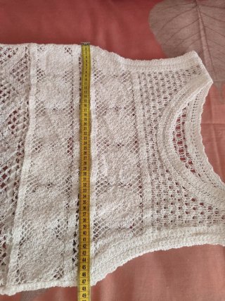 Top calado blanco mujer 1036