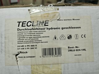 ​Calentador instantáneo TECLINE 24kW 400v NUEVO!!