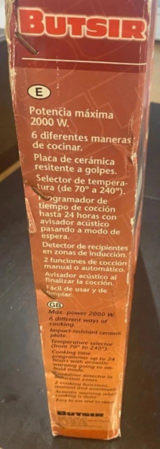 Placa de inducción portátil