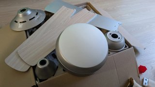 Ventilador de techo con luz y mando Marca Artedeco
