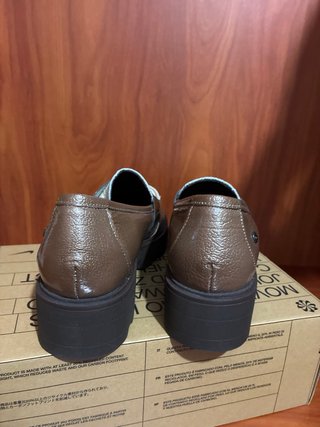 Mocasines mujer marrones/beige talla 39