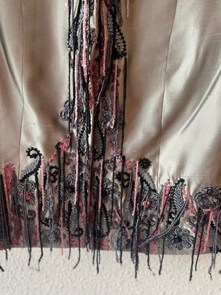 Elegante traje falda y bolso talla L