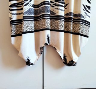 Vestito a palloncino fantasia floreale e zebrata