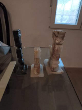 3 Figuras Aztecas de Piedra