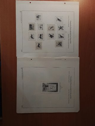 Sellos RDA 1979 MNH y hojas preimpresas Leuchtturm
