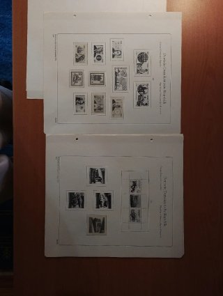 Sellos RDA 1979 MNH y hojas preimpresas Leuchtturm