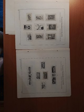 Sellos RDA 1979 MNH y hojas preimpresas Leuchtturm