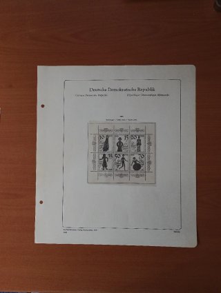 Sellos RDA 1979 MNH y hojas preimpresas Leuchtturm
