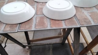 Set 4 piatti ceramica Thun originali
