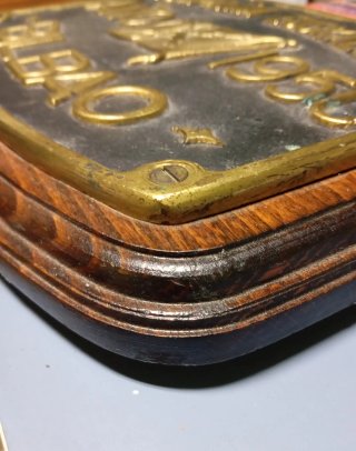 Placa Bronce Compañía Euskalduna Bilbao 1950